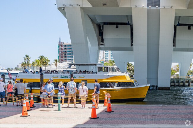 Harbor Inlet residents enjoy using the Water Taxi to get around during the weekend.