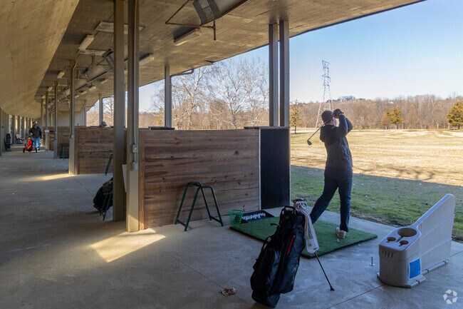 Newtown's Little Miami Golf Center's Driving range is available all year.