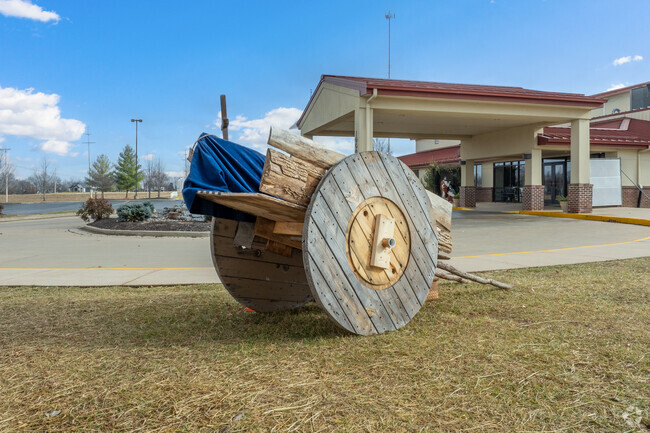 First Baptist Christian Academy has many home made wagons and shops around campus.