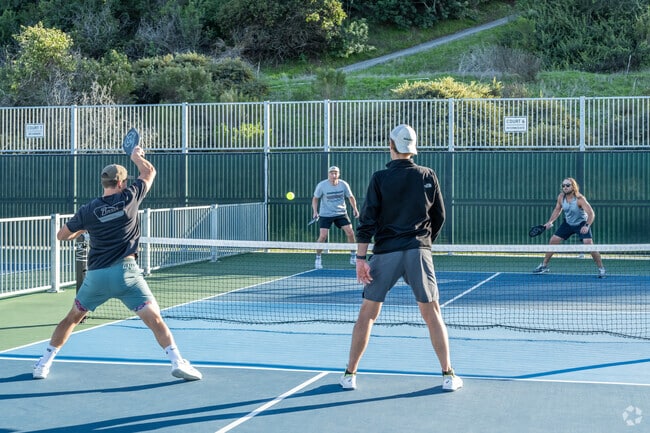 Pickleball courts at Richard Steed Memorial Park in Rancho San Clemente draw eager players.