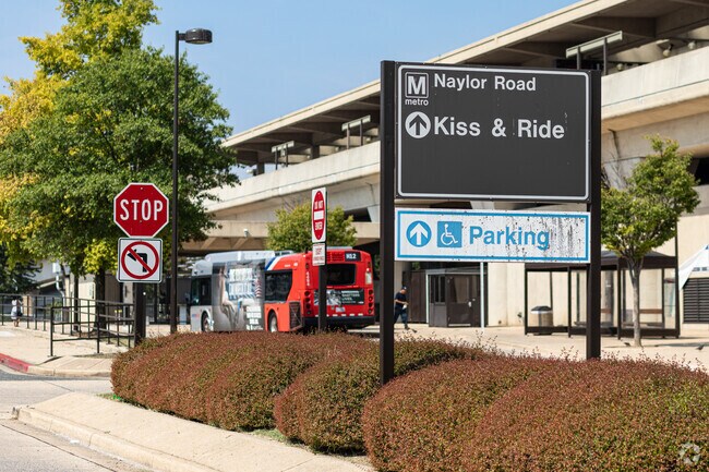 Catch the Green Line at the Naylor Road Metro station in Hillcrest Heights.