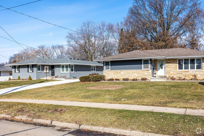 The eastern side of Clive features brick and stone ranches with large backyards.