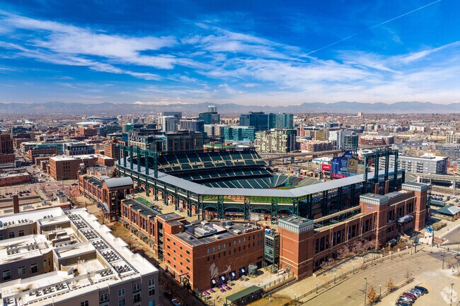 Coors Field is within walking distance of the Five Points neighborhood.