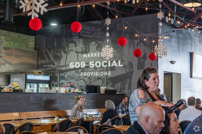 609 Social Market and Provisions is a restaurant and shop near Delano Park.