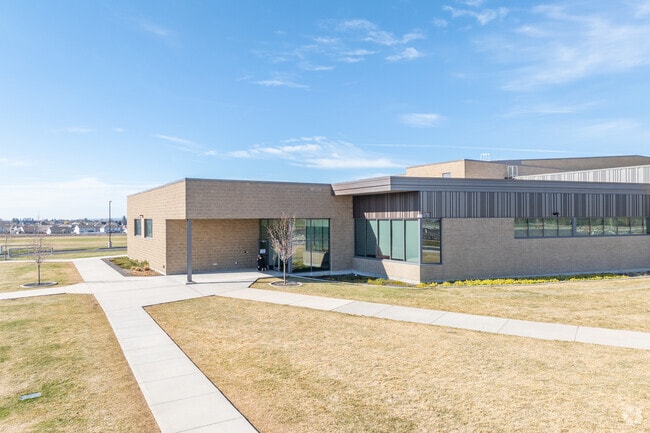 Highland Middle School features a newly updated building.