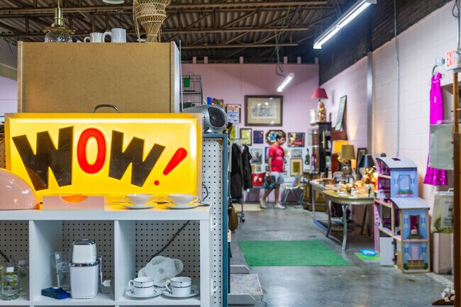 Discover eclectic vintage goods at Flamingo Haven Antique Shop in Spring Grove Village.