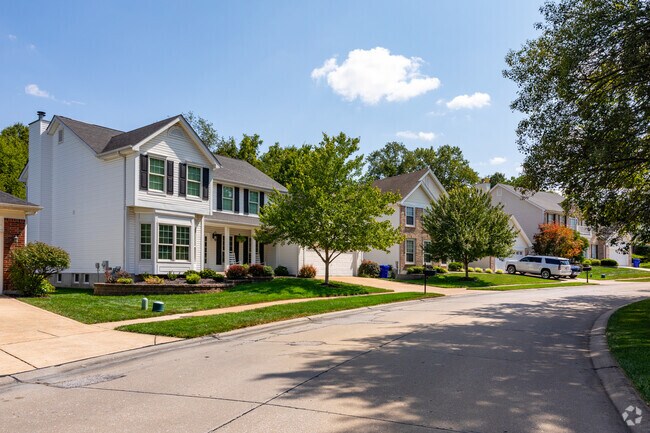 Rows of Colonial Revival homes can be found on Ballwin's tree-lined streets.