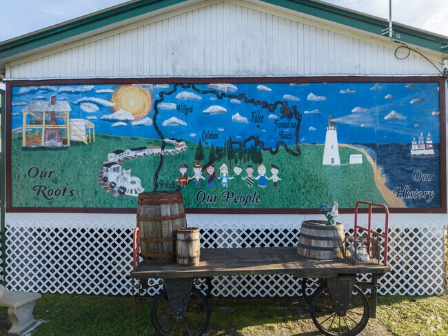 This mural shows the pride of Nassau County.