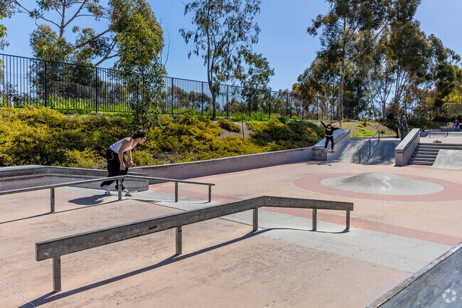 Park De Le Cruz skating ramp in a park at Cherokee Point.