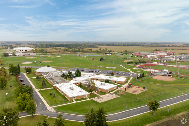 Clayton Symons Elementary School campus borders Milan High School.