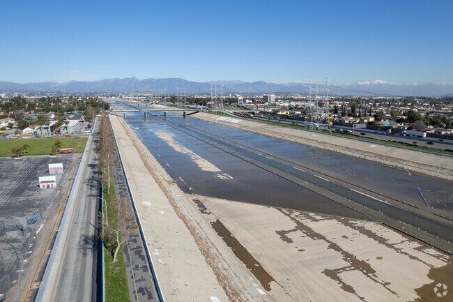 The LA River near I-710.