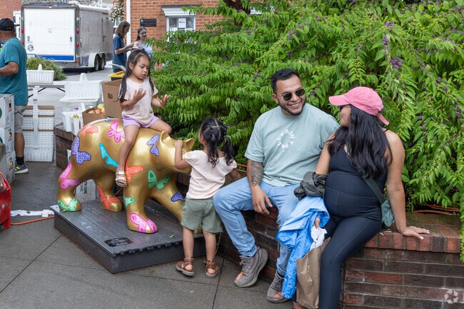 Families enjoy the outdoor friendly environment of Zirconia.