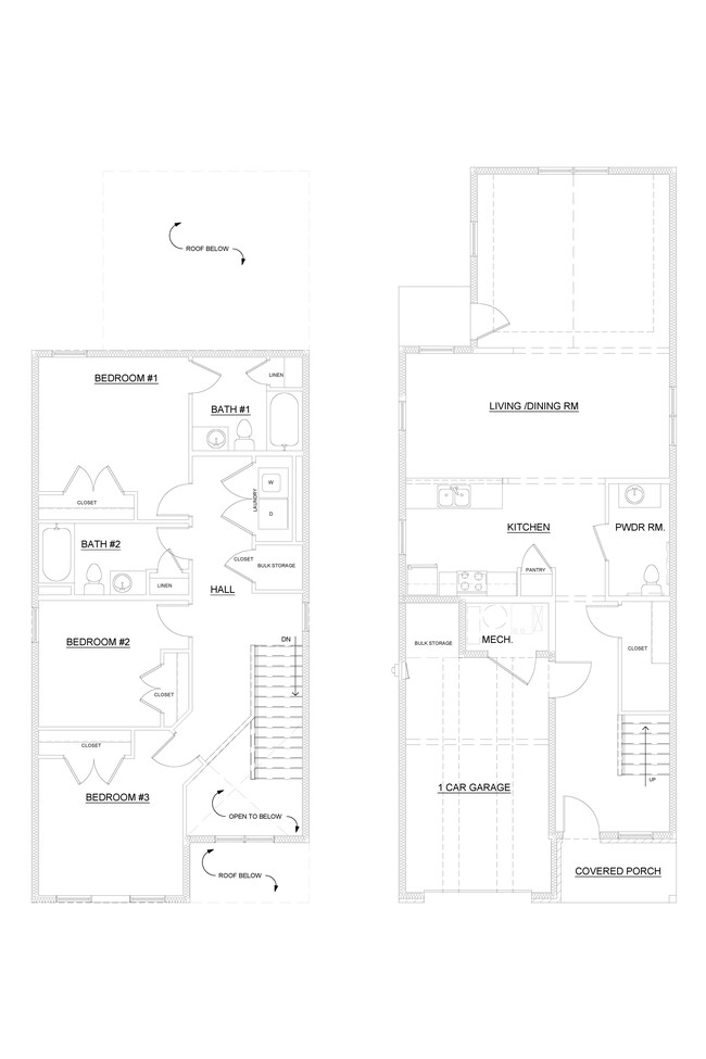 3 Bedroom 2 Story