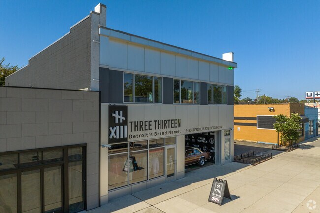 Three Thirteen promotes Detroit-themed items and brands along Livernois by  Pilgrim Village.