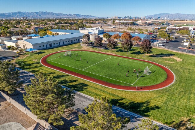 Challenger School has soccer fields for student use.