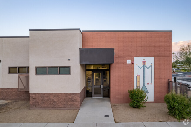 Several pieces of artwork can be found throughout Mohave Middle School's campus.
