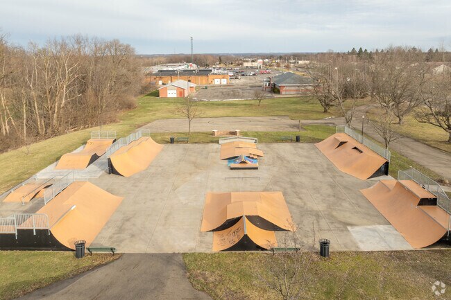 Kids of all ages love the skate park at Memorial Park in Alliance, Ohio.