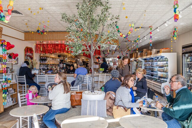 Three Chopt residents are enjoying a fresh at Stella's Grocery.  Stella's Grocery