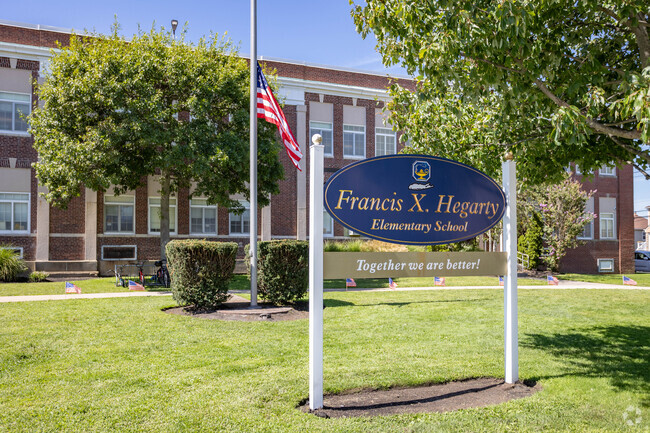 Francis X Hagarty Elementary school in Island Park sevices the children of Harbor Isle as well.