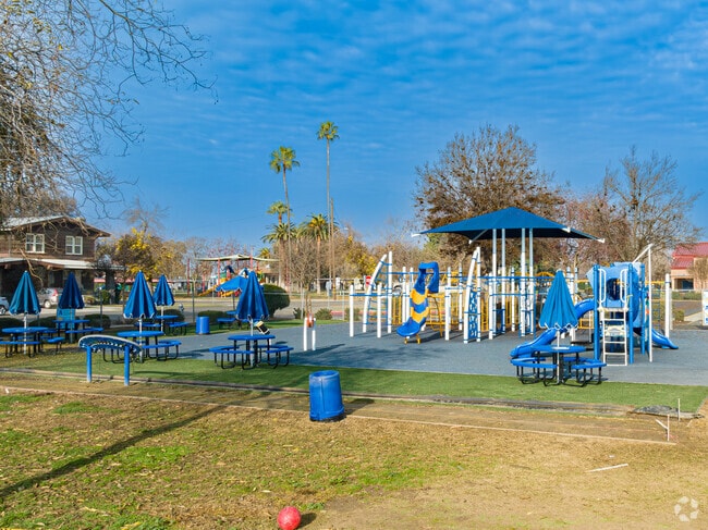 Students at Lincoln Elementary School in Exeter enjoy playing on the new play area.