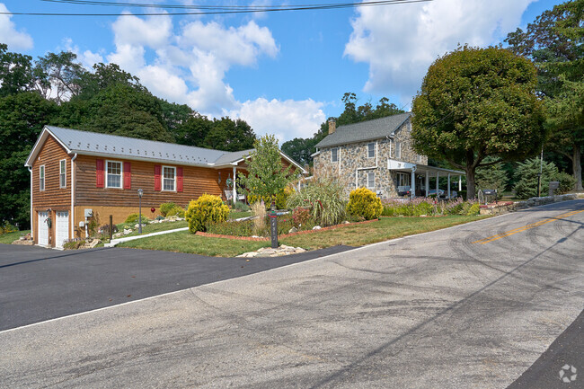 Houses outside of Fort Ritchie range in style from farmhouses to single level ranch style homes.