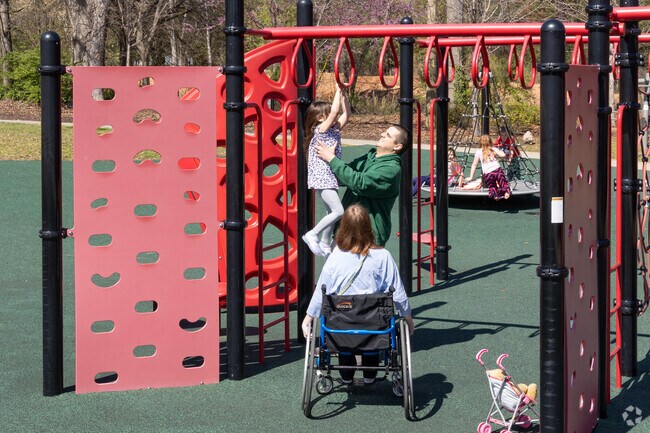 Doodle Park has a padded turf playground for the Easley kids to enjoy.