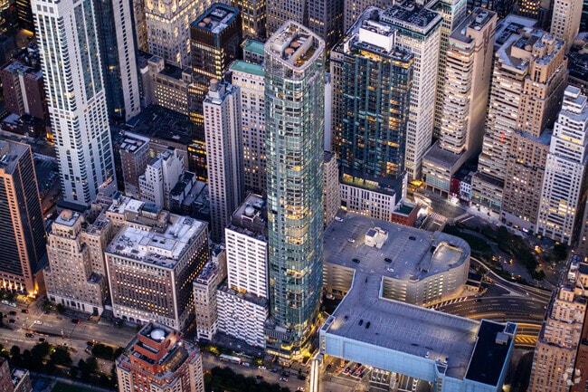 The Financial District features towering new buildings.