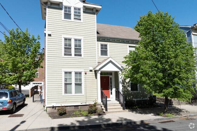 Detached homes are hard to come by in this area but you can find new builds like this colonial.