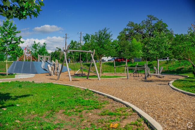 Buda City Park is a large park with many amenties.