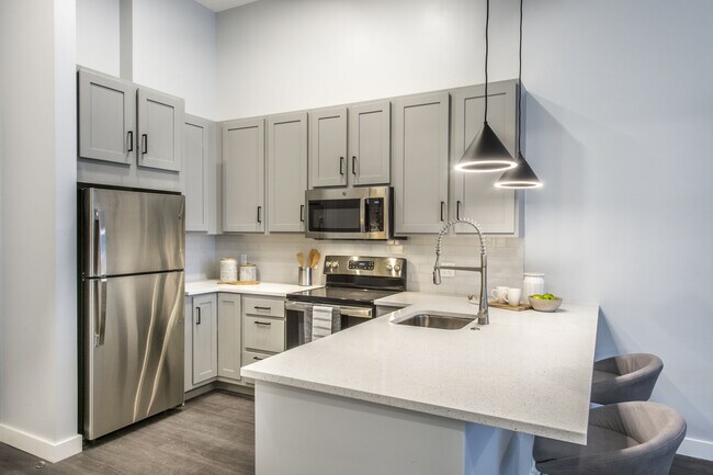 Sleek Kitchens with High Contrast Interiors