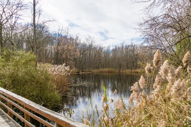 Billy Wilson Park is a scenic park featuring trails and bridges over water in Getzville, NY.