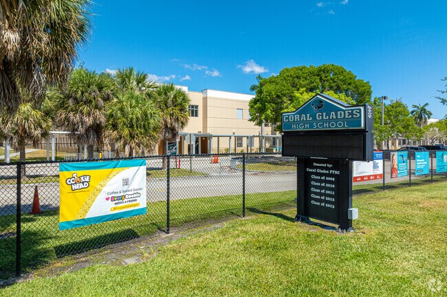 Coral Glades High School is a short drive from the City of Coral Springs, FL.