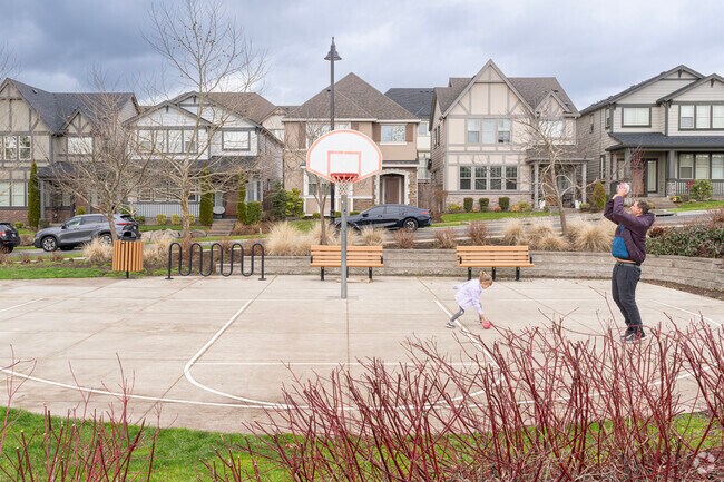 Residents can enjoy the basketball courts at Bethany Creek Park.