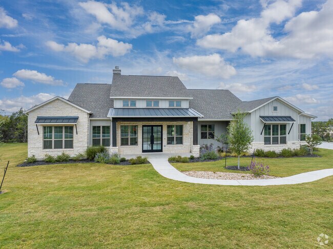 Liberty Hill homes shine with unique colors and creative designs, setting them apart.