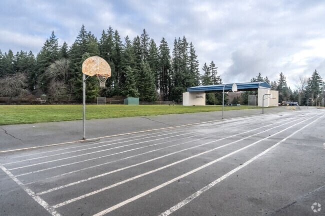 Beverly Elementary School basketball courts.