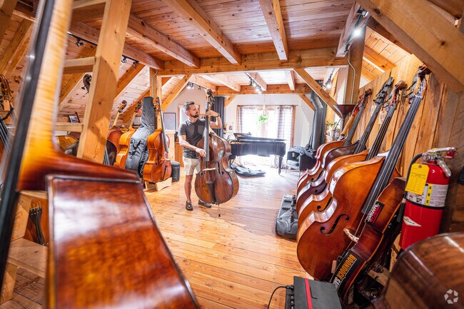 Old Mystic is filled with charm and interesting businesses, like Upton Stringed Instrument Co.