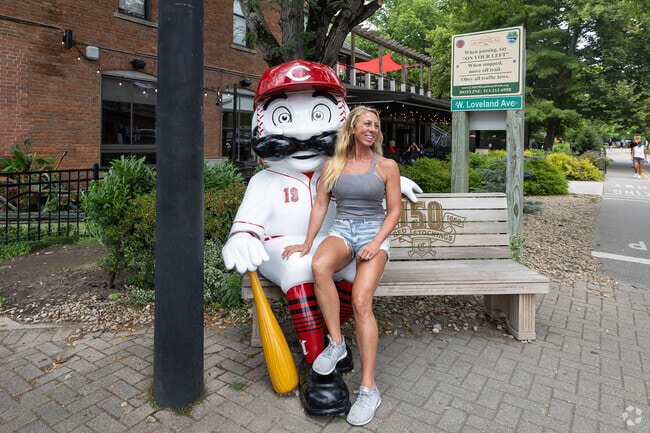 Having some fun with friends and Mr Red in downtown Stonebridge.