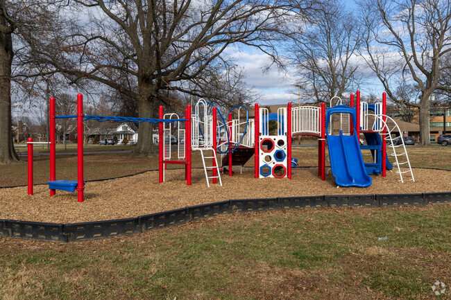 This is the play area at John J. Audubon Elementary School.
