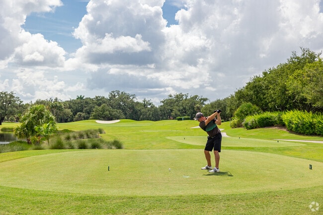 The golf course at Verandah is both beautifully designed and challenging.