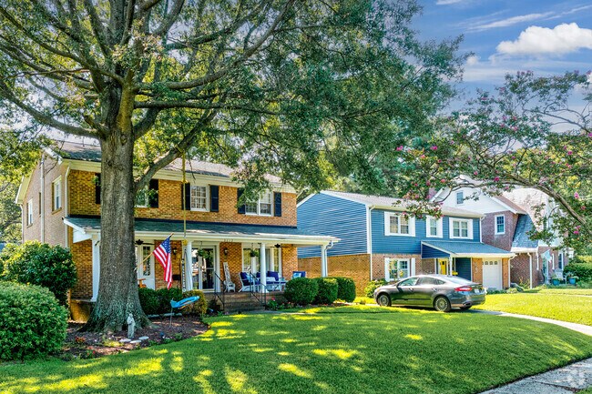 Updated Colonial home in the Pinewell neighborhood of Norfolk, Virginia.