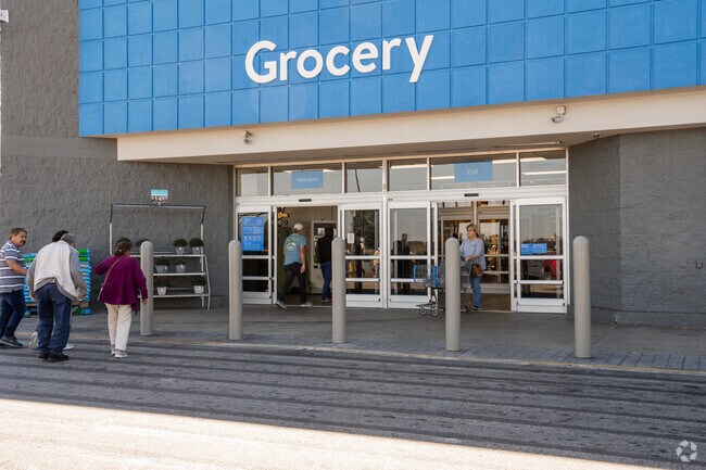Residents in Browns Bridge can satisfy their grocery needs at the local Walmart.