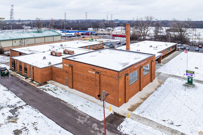 Lincoln Elementary School features a red brick design.