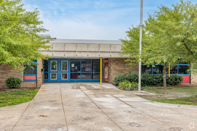 Elliott Elementary School entrance in the city of Westland.