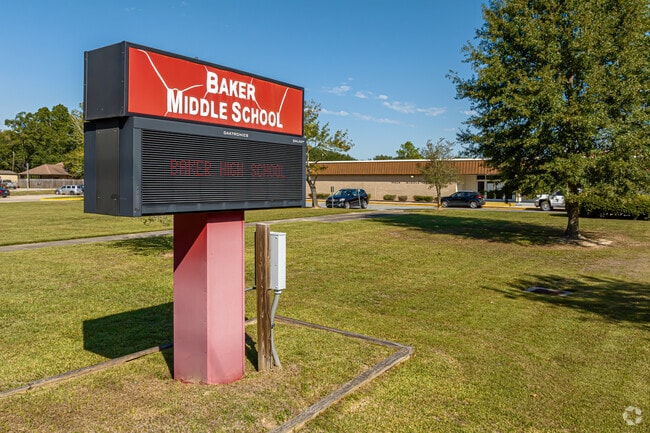 Baker Middle and High School share a single campus, creating a close-knit learning environment.