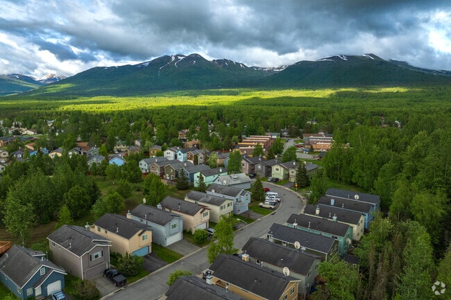 Scenic Foothills can be found at the foot of the Chugach Mountains.