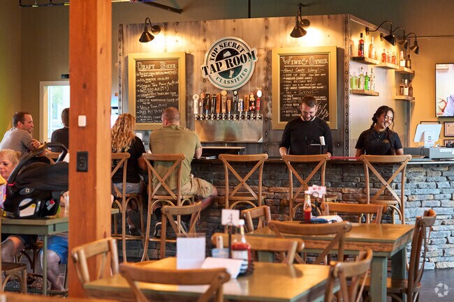 Ft. Ritchie's Top Secret Tap Room is a popular spot for gathering for drinks.