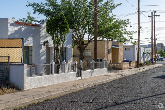 Mesquite Historic District has early 1900s Territorial-style homes.