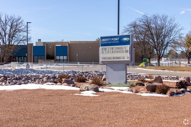 Liberty Point Elementary School is one of two elementary schools serving the area.