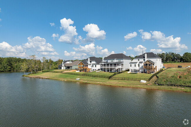Solamere has a few lakefront homes available with open lots still left to build.
