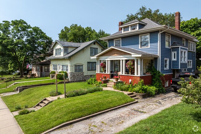 McCoy features classic Craftsman bungalows with open yards and garages.